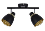 Czarna podwójna lampa sufitowa w stylu loft - D186-Ajaks Lumes