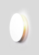 Biały metalowy kinkiet koło 25 cm - A477-Efsox Lumes