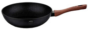 Granitowy wok z brązową rączką 28cm - Hippi 11X Edinos