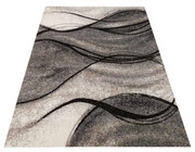 Szary nowoczesny wzorzysty dywan - Sengalo 8X 200 x 290 cm Profeos