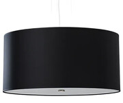 Czarny okrągły żyrandol z abażurem 50 cm - EX689-Olafi Lumes