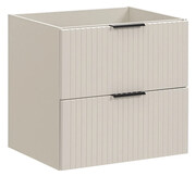 Beżowa wisząca szafka pod umywalkę 60 cm - Edar 3X Edinos
