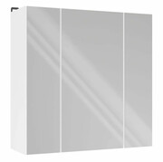 Biała trzydrzwiowa lustrzana szafka łazienkowa 60cm - Erosa 5X Edinos Premium