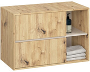Szafka pod umywalkę z szufladami 90 cm dąb artisan + kaszmir - Hosti Edinos