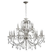 Duża lampa wisząca chromowana - K157-Fonti Lumes