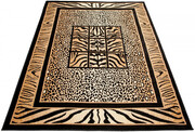 Nowoczesny brązowy dywan w zwierzęcy wzór - Weryl 3X 60x100 Profeos