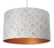 Szaro-miedziana lampa wisząca z wzorami - S363-Luziana Lumes