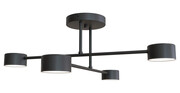 Czarna loftowa lampa sufitowa - D134-Evex Lumes