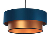 Miedziano-granatowa lampa wisząca nad stół - S416-Romanza Lumes