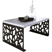 Nowoczesny stolik kawowy czarny + beton - Ofelio 3X Edinos