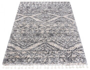 Kremowy dywan shaggy do salonu boho - Basilo 11X Edinos