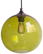 Lampa nad stół z okrągłym zielonym kloszem - Z45-Premio Lumes