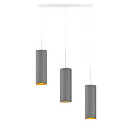 Lampa wisząca glamour na białym stelażu - EX389-Riwas - 5 kolorów Lumes