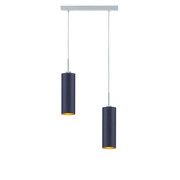 Lampa wisząca glamour na srebrnym stelażu - EX372-Mave - 5 kolorów Lumes