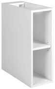 Biała wąska półka łazienkowa 20 cm - Aploni 3X Edinos