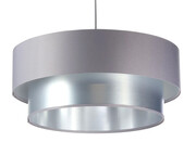 Srebrno-szara podwójna lampa wisząca - S418-Alet Lumes