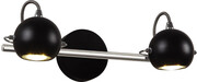 Czarny kinkiet z dwoma reflektorkami - S985-Tip Lumes