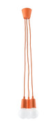 Pomarańczowa loftowa lampa wisząca - EX542-Elris Lumes