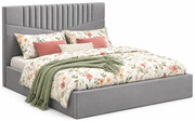 Tapicerowane łóżko małżeńskie 180x200 Birmi 4X - 36 kolorów Edinos