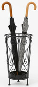 Czarny metalowy stojak na parasole w stylu vintage - Floraz Edinos