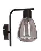 Nowoczesny szklany kinkiet z dymionym kloszem - D203-Semi Lumes