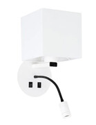 Kwadratowy kinkiet z dodatkową funkcją LED - V078-Tilon Lumes