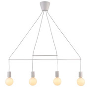 Biała industrialna lampa wisząca - K167-Palmer Lumes