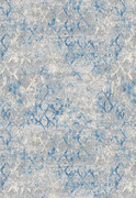 Niebiesko-szary dywan w nowoczesną kratkę - Izos 3X 120x170 Profeos