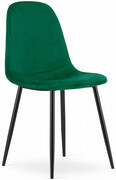 Zestaw zielonych krzeseł kuchennych 4 szt. - Rosato Elior