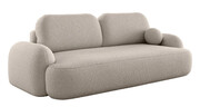 Beżowa sofa z pojemnikiem i funkcją spania - Lissendo Edinos