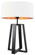 Lampa stołowa glamour na czarnym stelażu - EX966-Shina- 5 kolorów Lumes