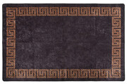 Stylowy prostokątny czarny dywan 190x300 cm - Petra 6X Edinos