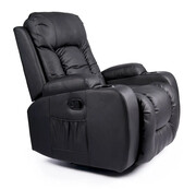 Czarny obrotowy fotel masujący - Imar 3X Elior