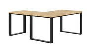 Industrialne narożne biurko biurowe 160 x 70 + 70 x 90 - Awol Elior