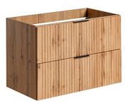 Szafka pod umywalkę w kolorze dębu - Edar 3X 80 cm Edinos