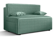 Miętowa tapicerowana sofa rozkładana - Lunarox 3X Edinos