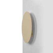 Beżowy metalowy kinkiet w kształcie koła 25 cm - J107-Fisel Lumes