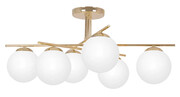 Złoto-biała sześciopunktowa lampa sufitowa glamour - A674-Didaro Lumes