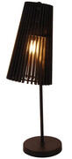 Lampa stołowa czarna ażurowy klosz - V039-Zenuti Lumes