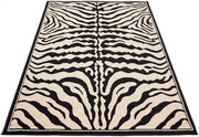 Prostokątny czarno-biały dywan w zebrę - Weryl 6X 300x400 Profeos