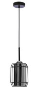 Czarna lampa wisząca loft z dymionym kloszem - Z049-Moris Lumes