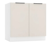 Szafka kuchenna pod zlew 80 cm beż piaskowy - Bixor 17X Edinos