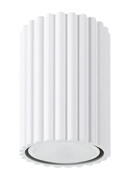 Biały ryflowany spot sufitowy - D286-Melson Lumes