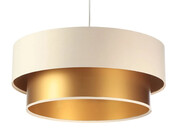 Złoto-kremowa lampa wisząca glamour - S419-Collin Lumes