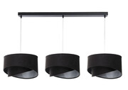 Czarna lampa wisząca nad stół asymetryczna - S499-Vilox Lumes