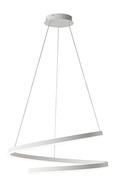 Biała lampa wisząca LED w kształcie spirali - A496-Oxeo Lumes