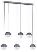 Szara nieregularna lampa ledowa - M118-Miling Lumes