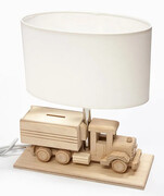 Biała lampka dziecięca ciężarówka ze skarbonką - S190-Edvin Lumes