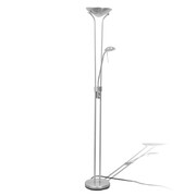 Srebrna stojąca lampa podłogowa LED do czytania - EX05-Galert Lumes