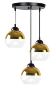 Nowoczesna potrójna lampa wisząca - D237-Calme Lumes